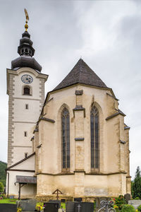 Parish church in lieding village near strassburg, carinthia, austria