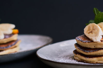 Close-up of breakfast on table