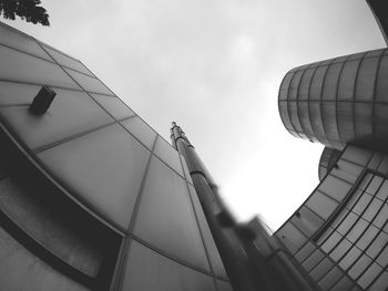 Low angle view of modern building against sky