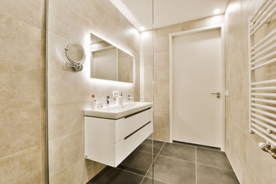 Interior of bathroom