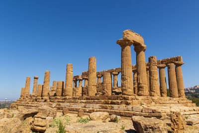 Old ruins against blue sky