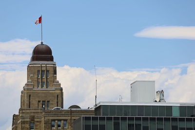 Low angle view of building against sky