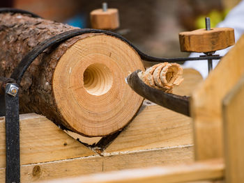 Close-up of wood
