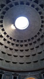 Low angle view of ceiling