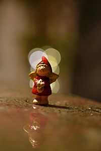 Close-up of toy sculpture