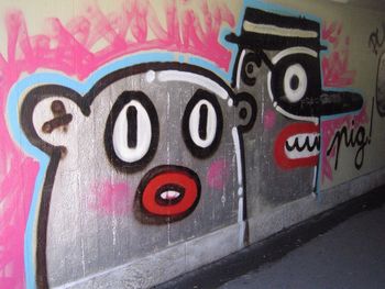 Close-up of red wall