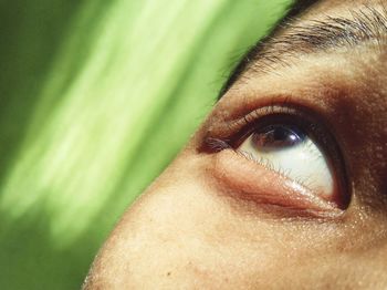 Close-up portrait of human eye