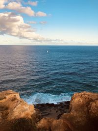 Scenic view of sea against sky