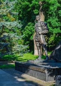 Statue in park