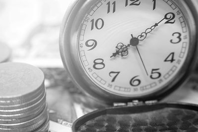 Close-up of pocket watch