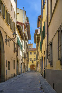 Street in florence historical center, italy
