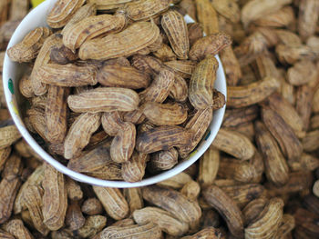 Close-up of stack of firewood