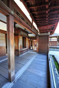 Empty corridor of building