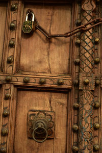 Close-up of closed door