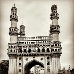 Low angle view of historic building