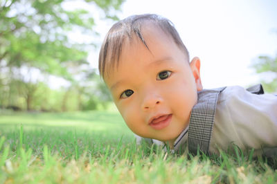 Portrait of cute boy