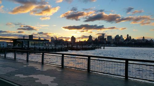 Cityscape at sunset