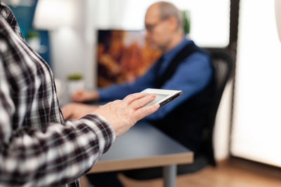 Young man using mobile phone