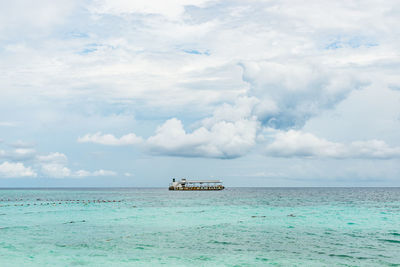 Scenic view of sea against sky