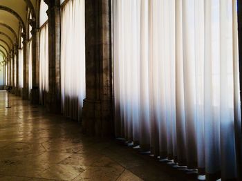 Empty corridor of building