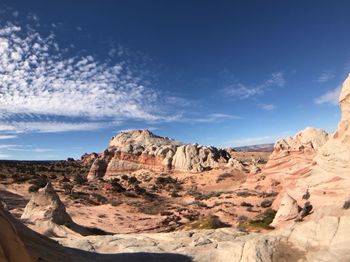 Rock formations in a desert