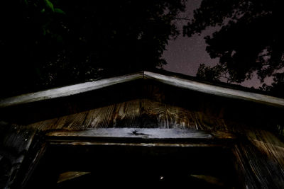 Low angle view of house against sky