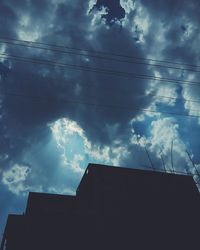 Low angle view of cloudy sky