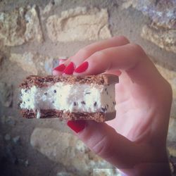 Close-up of cropped hand