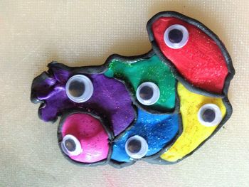 Close-up of multi colored paper