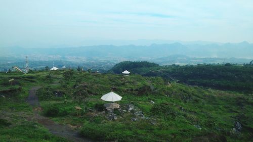 Scenic view of landscape against sky