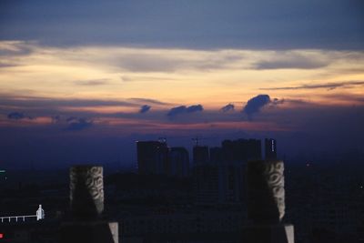 Cityscape at sunset