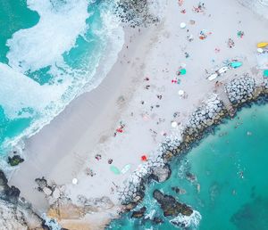 Aerial view of beach