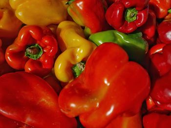 Full frame shot of bell peppers