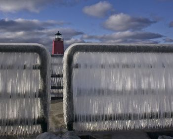 Framed in ice