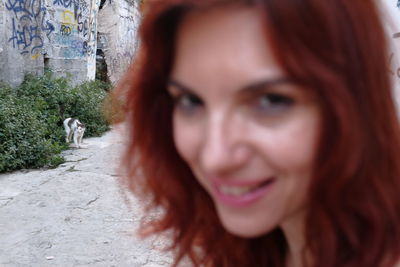 Portrait of young woman