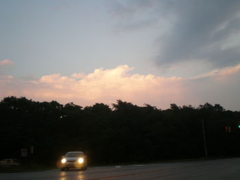 Road at sunset
