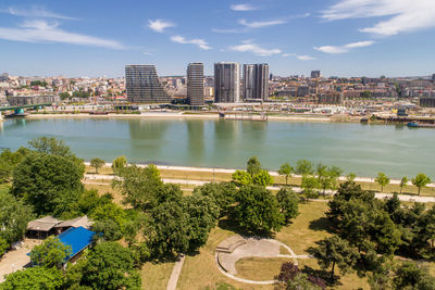 Belgrade waterfront new building complex in serbia