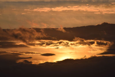 Scenic view of sky during sunset