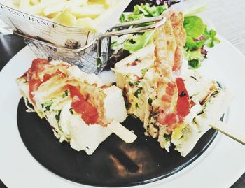 Close-up of served food