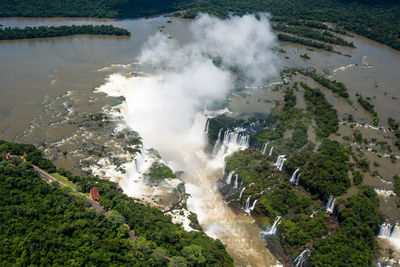 Aerial view of iguacu falls