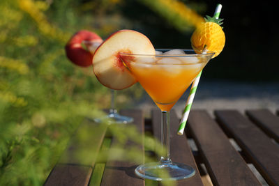 Close-up of drink on table