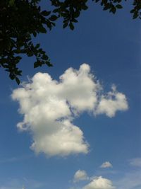 Low angle view of clouds in sky