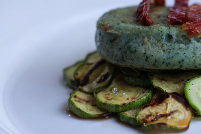 Close-up of food in plate