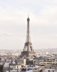 Low angle view of eiffel tower