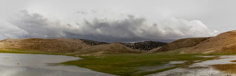 Panoramic view of landscape against sky