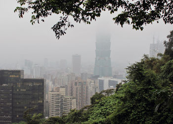 View of buildings in city