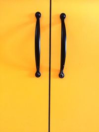 Close up of yellow metal