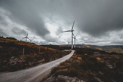 Road amidst landscape against sky