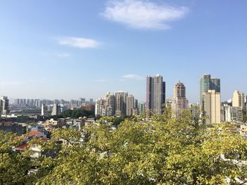 View of cityscape against sky