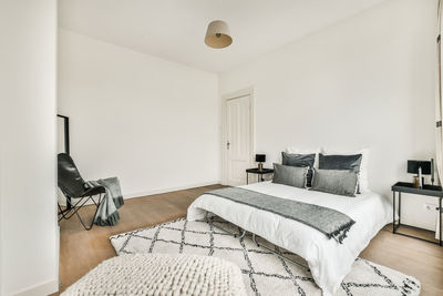 View of bed in bedroom